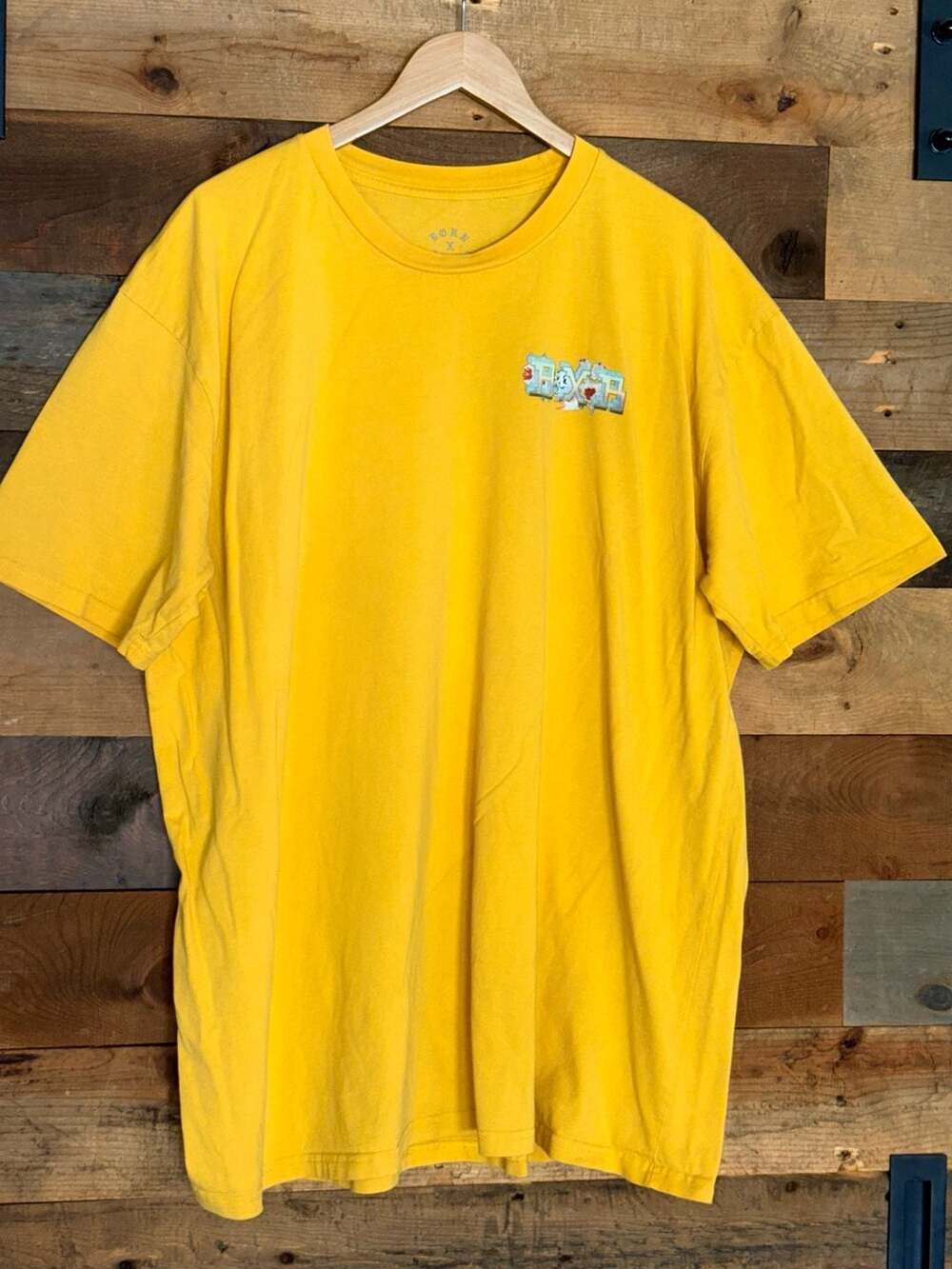 Born x Raised Eagle Graphic Yellow T-Shirt Mens 3XL